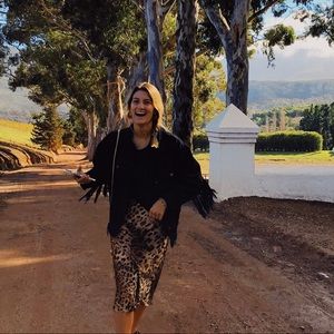 Leopard Midi Skirt Small